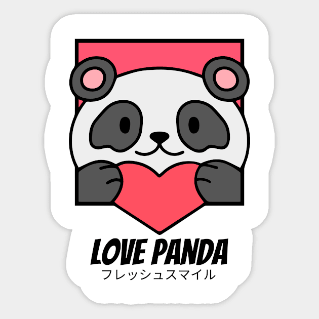 Love Panda Valentines Gift Idea Sticker by BradleyHeal